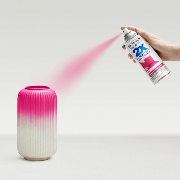 Rust-Oleum Gloss Berry Pink 6 Pack 12oz 2X Ultra Cover Spray Paint Paint/Primer - Picture 8 of 10